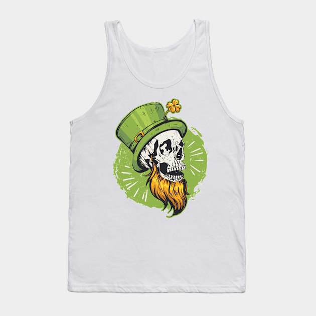 St patrick's skull Tank Top by AntiAntiFlorian